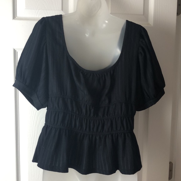 Anthro Puff-Sleeved Romantic Top - Picture 10 of 14